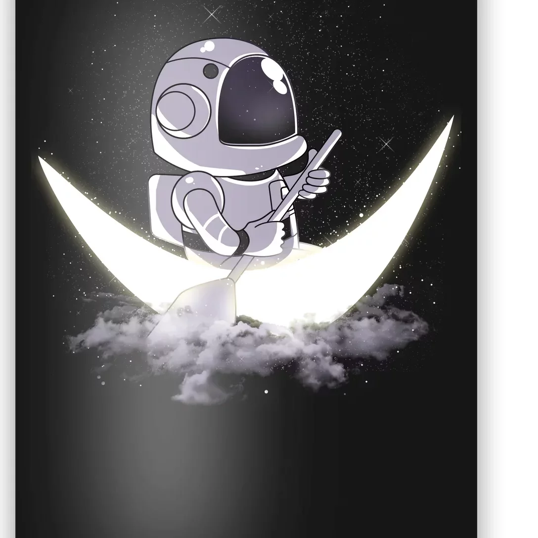 Astronaut Moon Sailing Poster