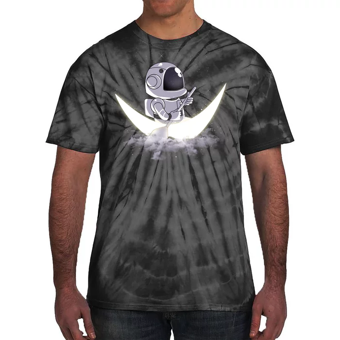 Astronaut Moon Sailing Tie-Dye T-Shirt