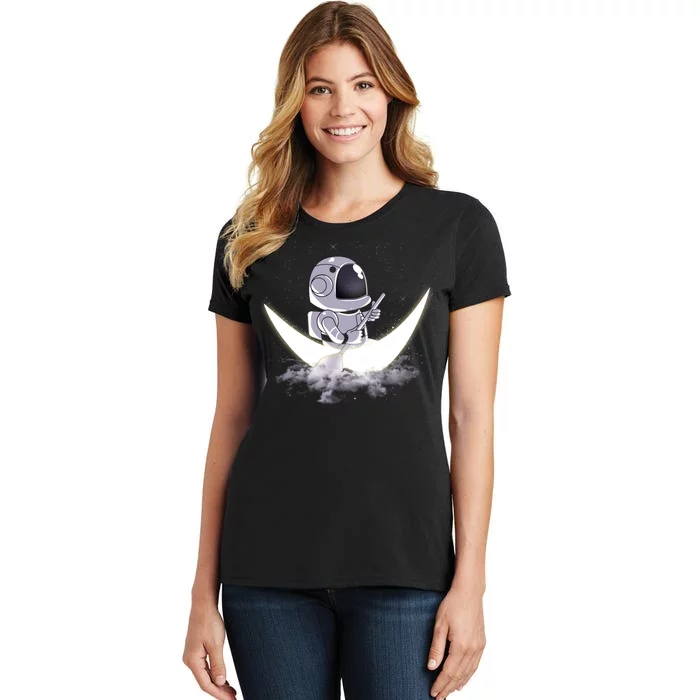 Astronaut Moon Sailing Women's T-Shirt