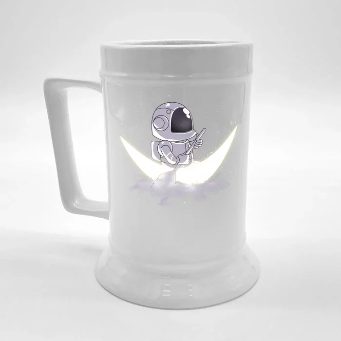 Astronaut Moon Sailing Front & Back Beer Stein