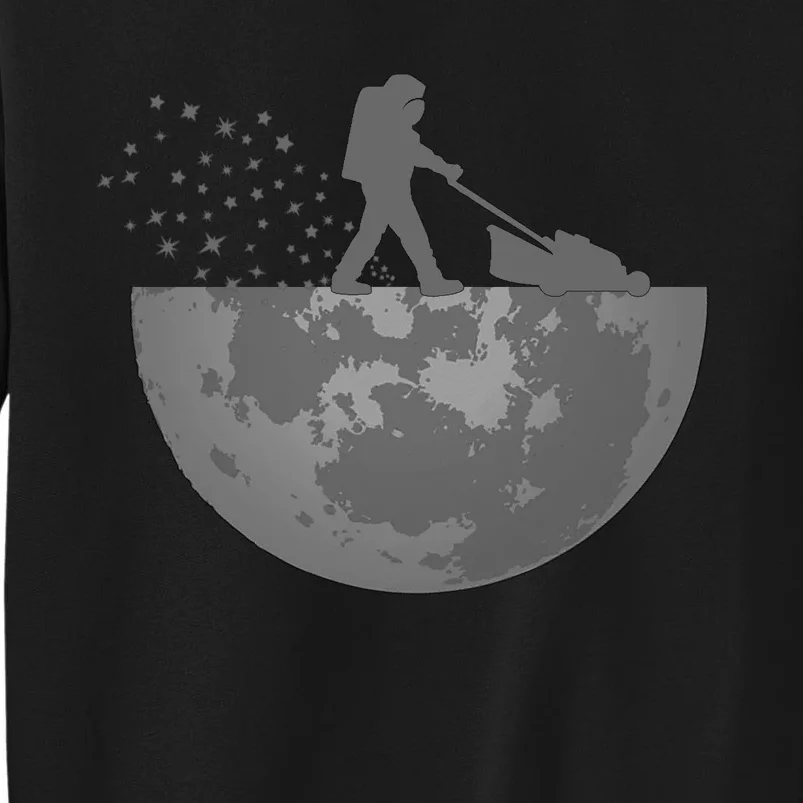 Astronaut Mowing The Lawn On The Moon Tall Sweatshirt