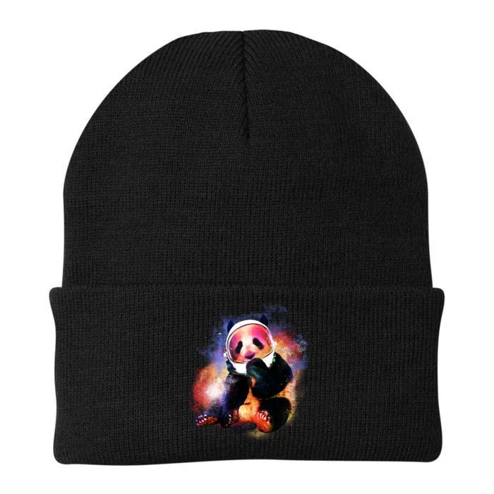 Astronaut Panda Galaxy Splatter Knit Cap Winter Beanie