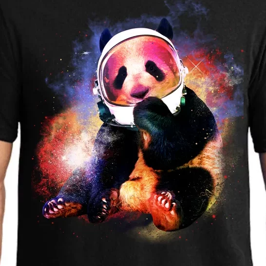 Astronaut Panda Galaxy Splatter Pajama Set