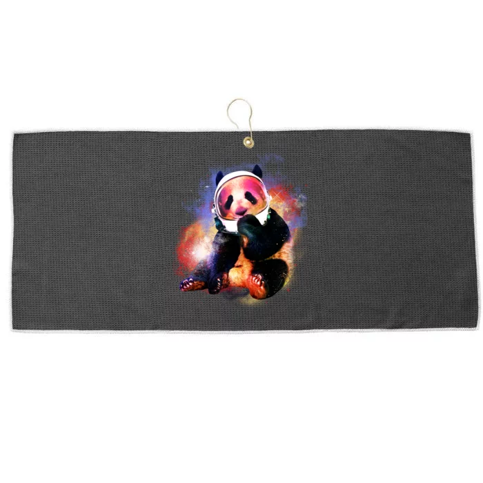 Astronaut Panda Galaxy Splatter Large Microfiber Waffle Golf Towel