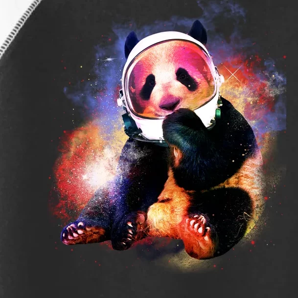 Astronaut Panda Galaxy Splatter Toddler Fine Jersey T-Shirt