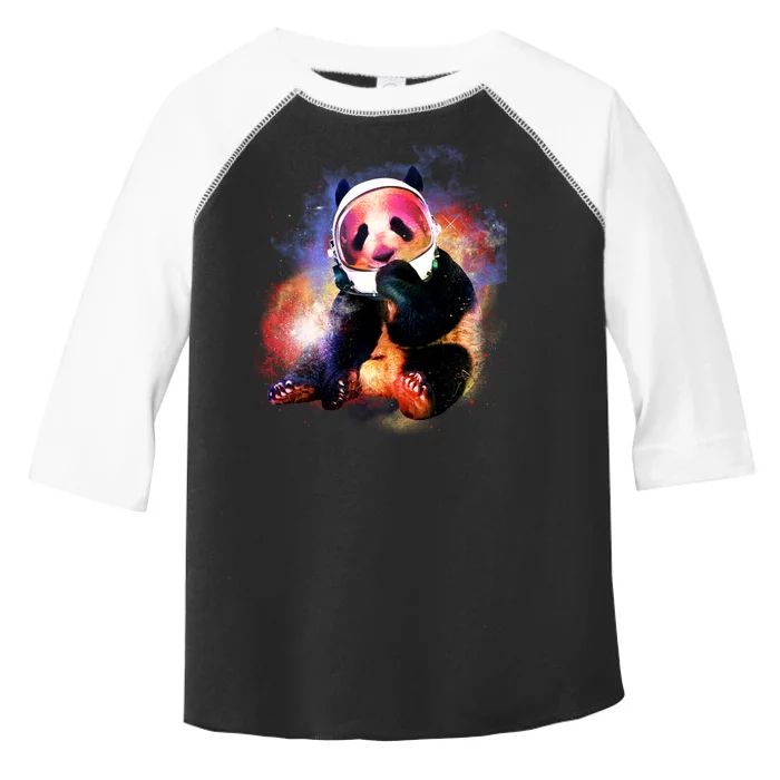 Astronaut Panda Galaxy Splatter Toddler Fine Jersey T-Shirt