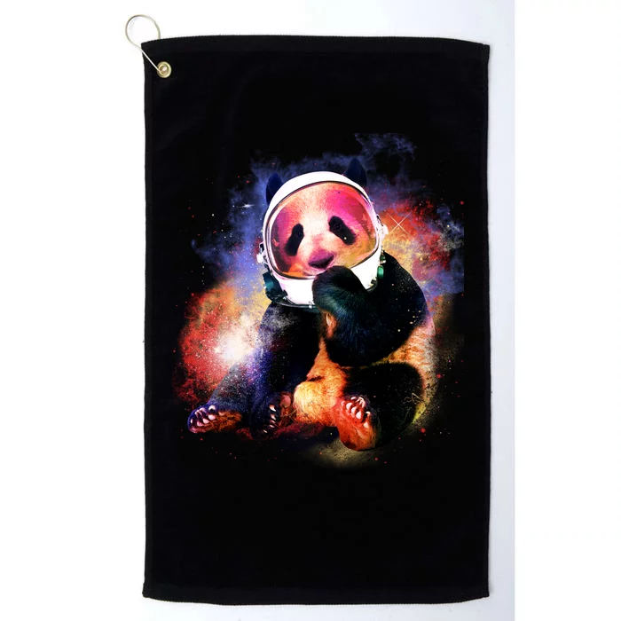 Astronaut Panda Galaxy Splatter Platinum Collection Golf Towel