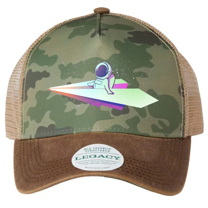 Astronaut Paper Plane Legacy Tie Dye Trucker Hat