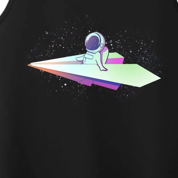 Astronaut Paper Plane Performance Tank