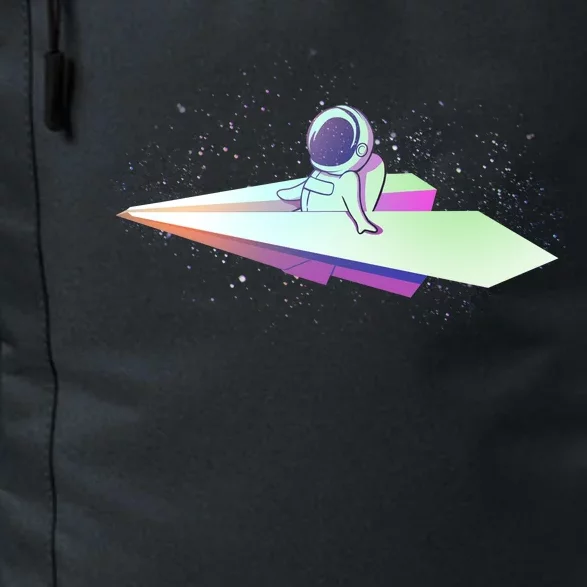 Astronaut Paper Plane Daily Commute Backpack