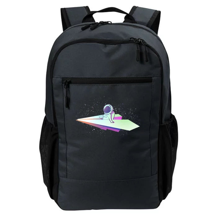 Astronaut Paper Plane Daily Commute Backpack