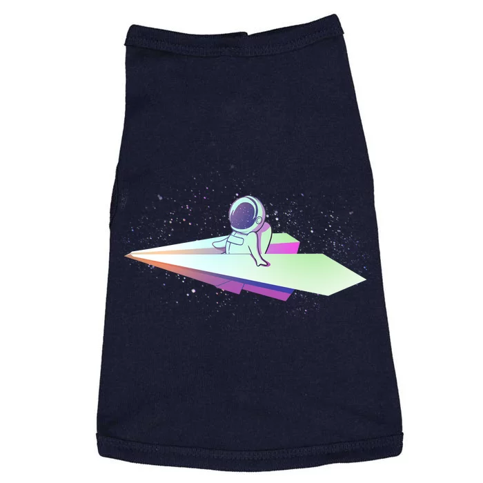 Astronaut Paper Plane Doggie Tank