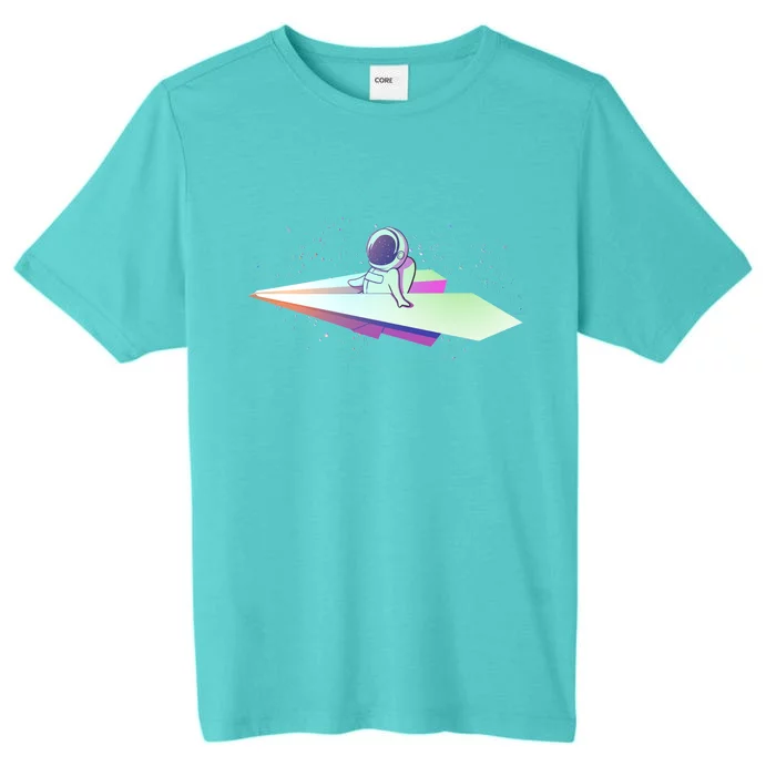 Astronaut Paper Plane ChromaSoft Performance T-Shirt