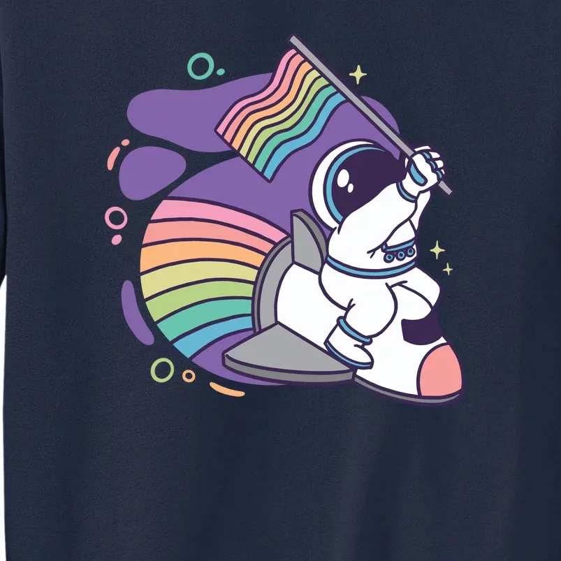 Astronaut Pride Cartoon Tall Sweatshirt