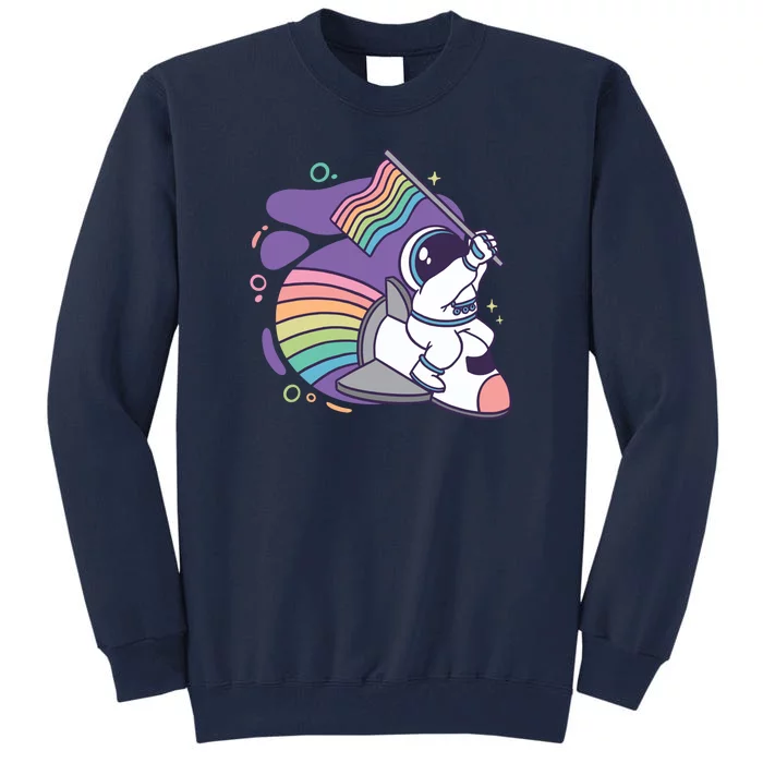 Astronaut Pride Cartoon Tall Sweatshirt