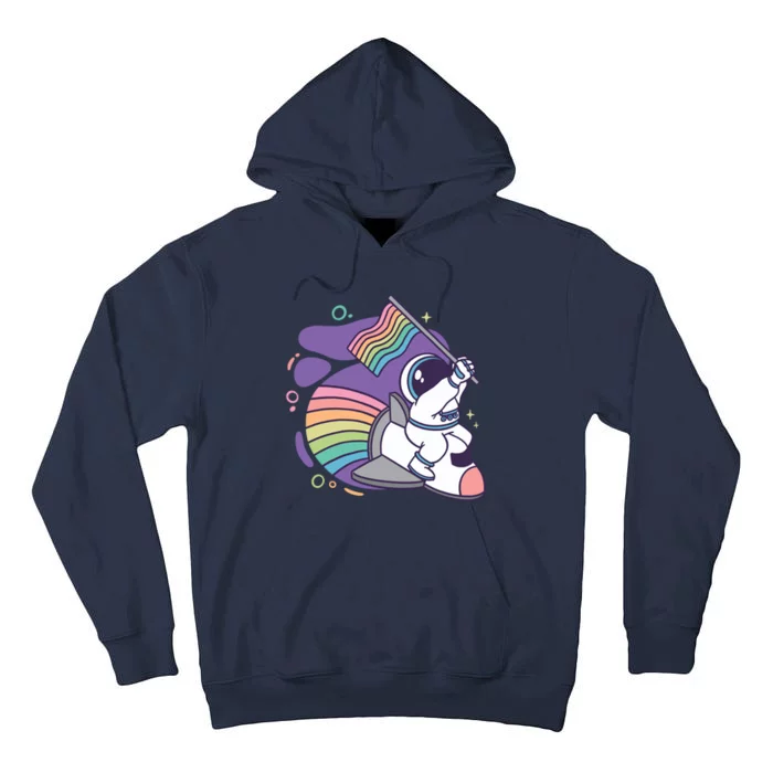 Astronaut Pride Cartoon Tall Hoodie