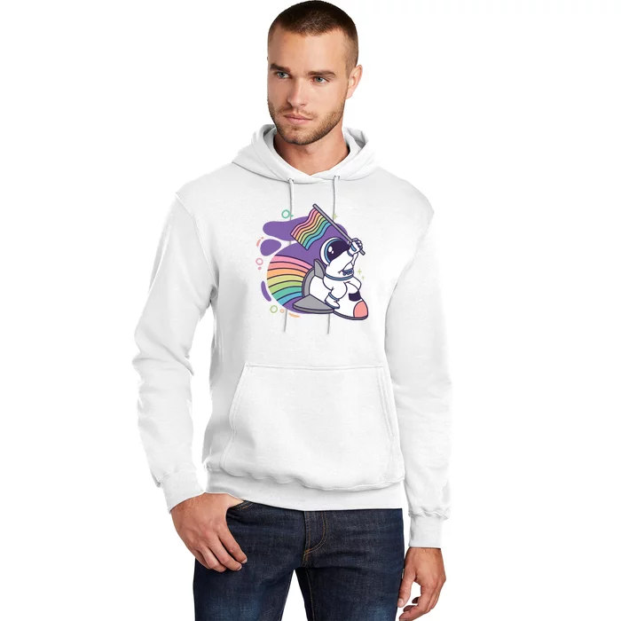 Astronaut Pride Cartoon Hoodie