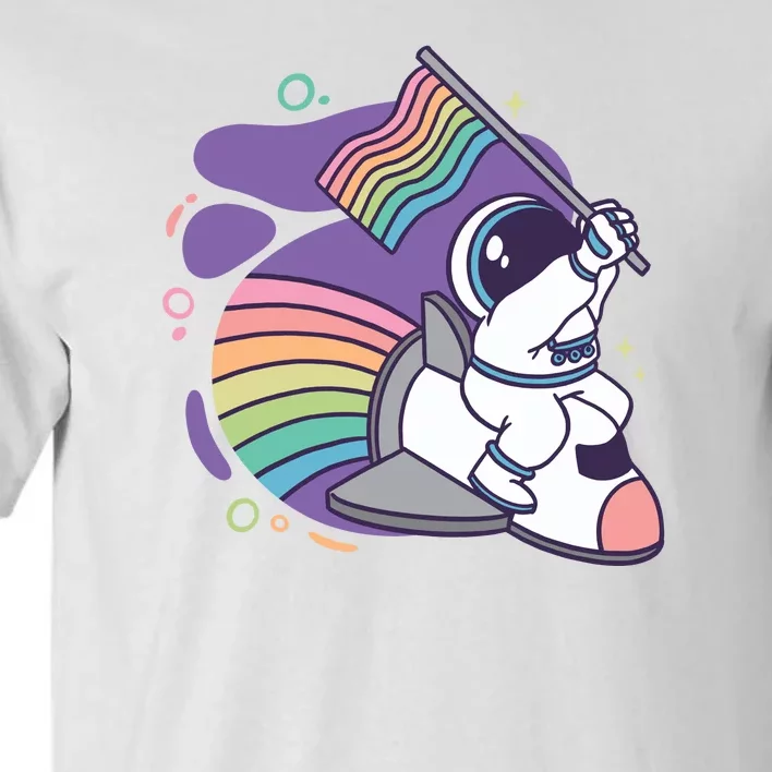 Astronaut Pride Cartoon Tall T-Shirt