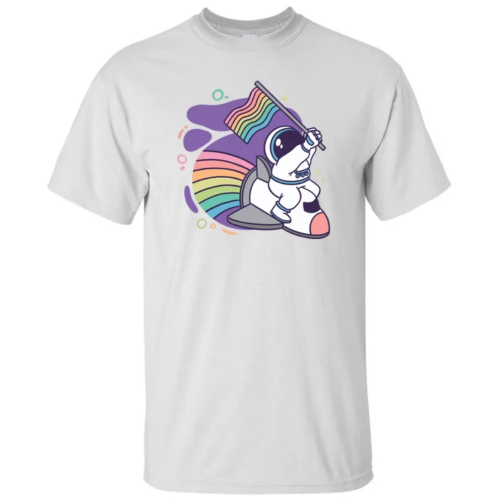 Astronaut Pride Cartoon Tall T-Shirt