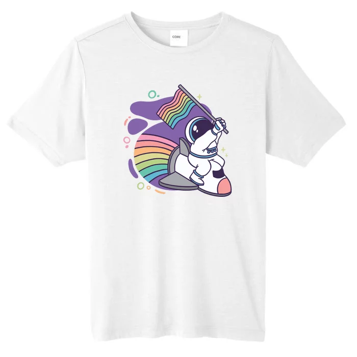 Astronaut Pride Cartoon ChromaSoft Performance T-Shirt