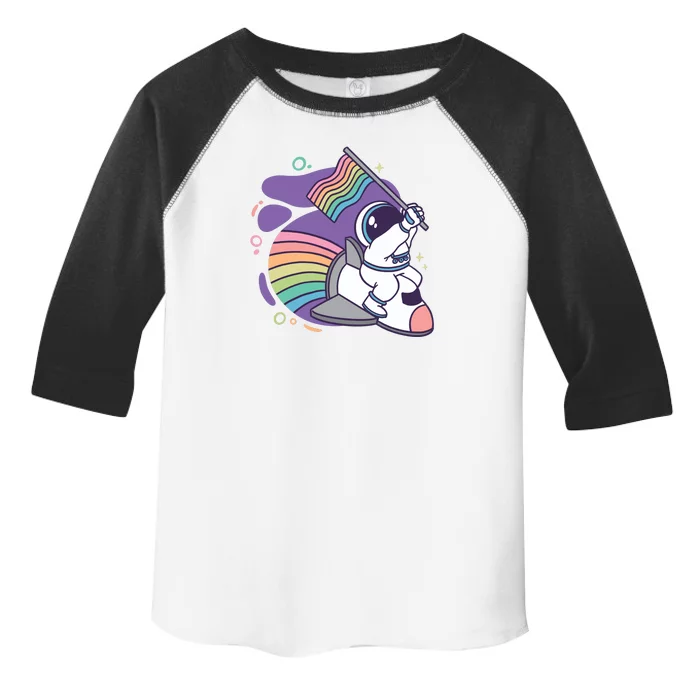 Astronaut Pride Cartoon Toddler Fine Jersey T-Shirt