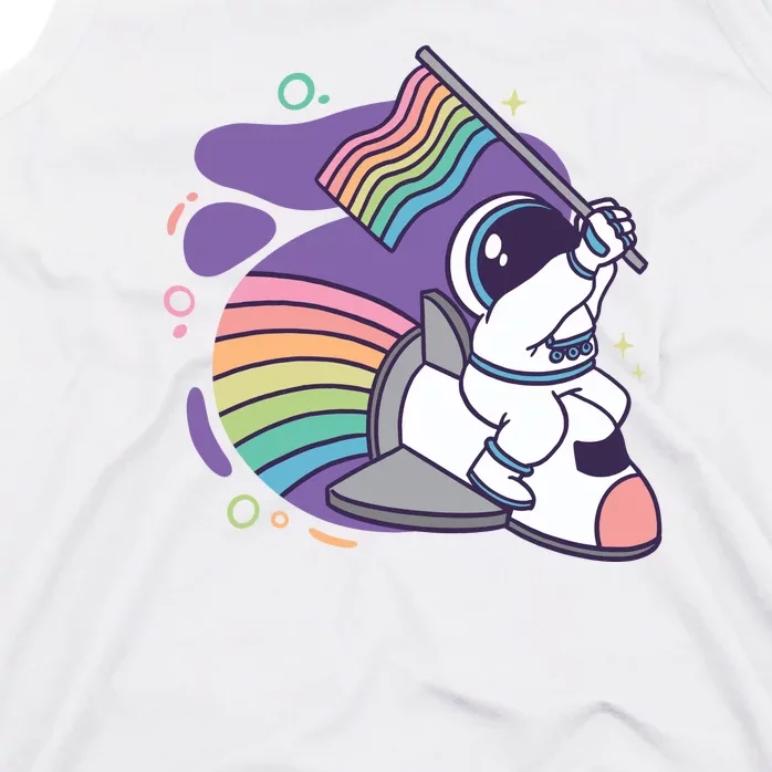 Astronaut Pride Cartoon Tank Top