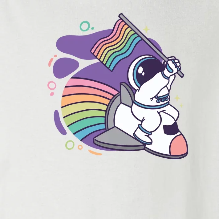 Astronaut Pride Cartoon Toddler Long Sleeve Shirt