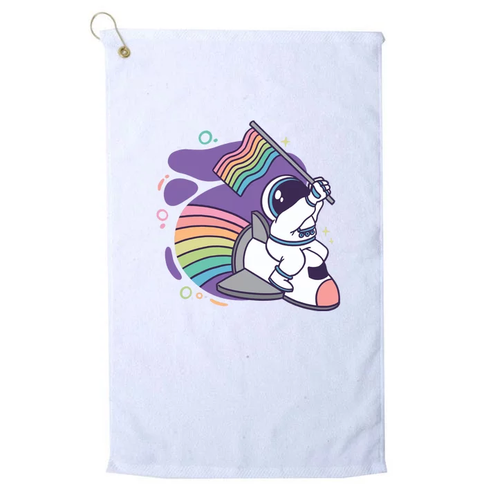 Astronaut Pride Cartoon Platinum Collection Golf Towel