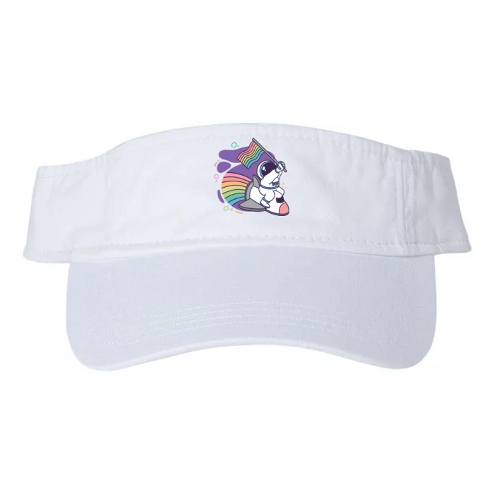 Astronaut Pride Cartoon Valucap Bio-Washed Visor