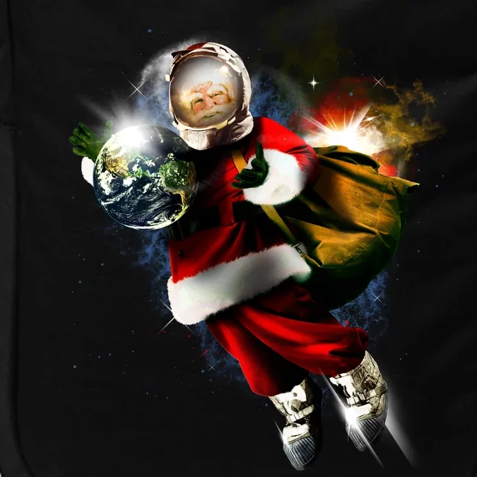 Astronaut Santa Claus In Space Impact Tech Backpack