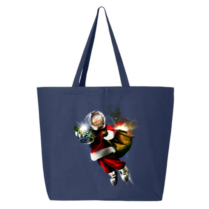 Astronaut Santa Claus In Space 25L Jumbo Tote