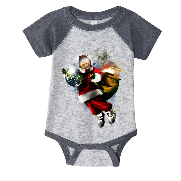 Astronaut Santa Claus In Space Infant Baby Jersey Bodysuit