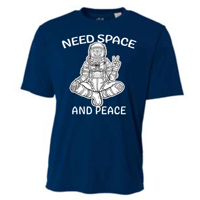 Astronaut Skeleton Need Space And Peace Cooling Performance Crew T-Shirt