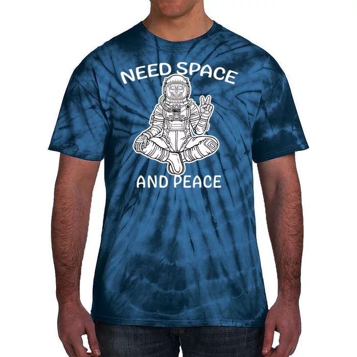 Astronaut Skeleton Need Space And Peace Tie-Dye T-Shirt