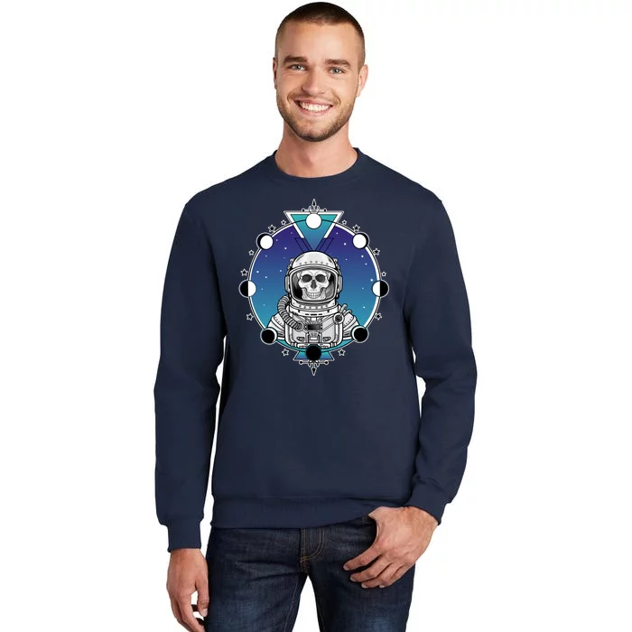 Astronaut Skeleton Star Sky Moon Phases Tall Sweatshirt