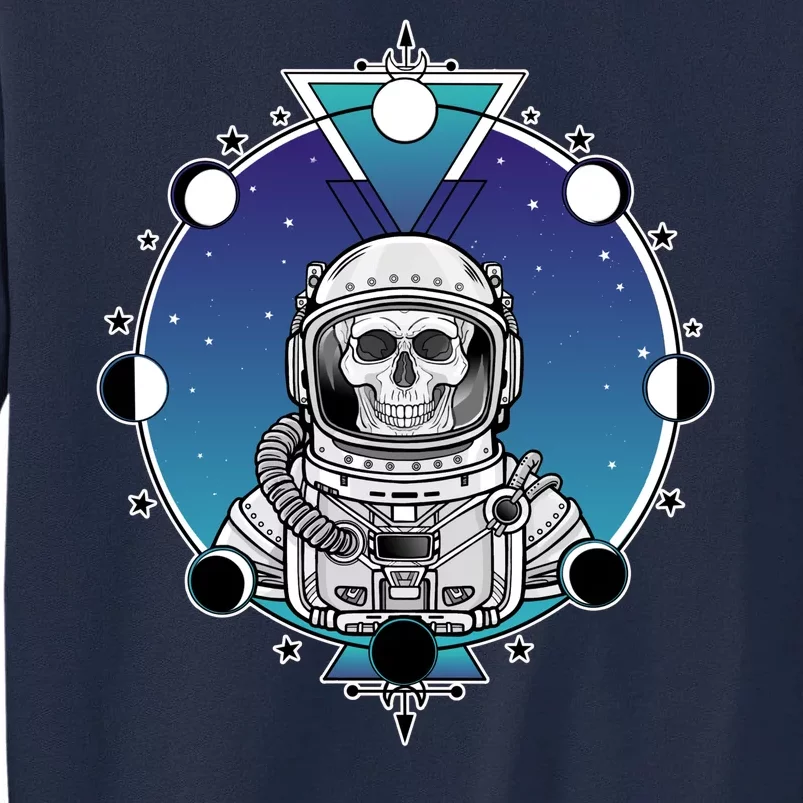 Astronaut Skeleton Star Sky Moon Phases Tall Sweatshirt