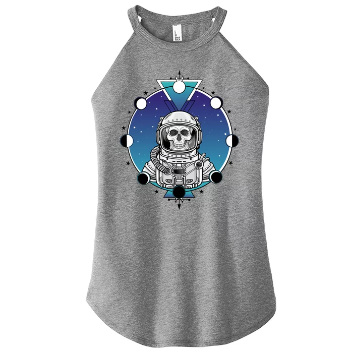 Astronaut Skeleton Star Sky Moon Phases Women’s Perfect Tri Rocker Tank