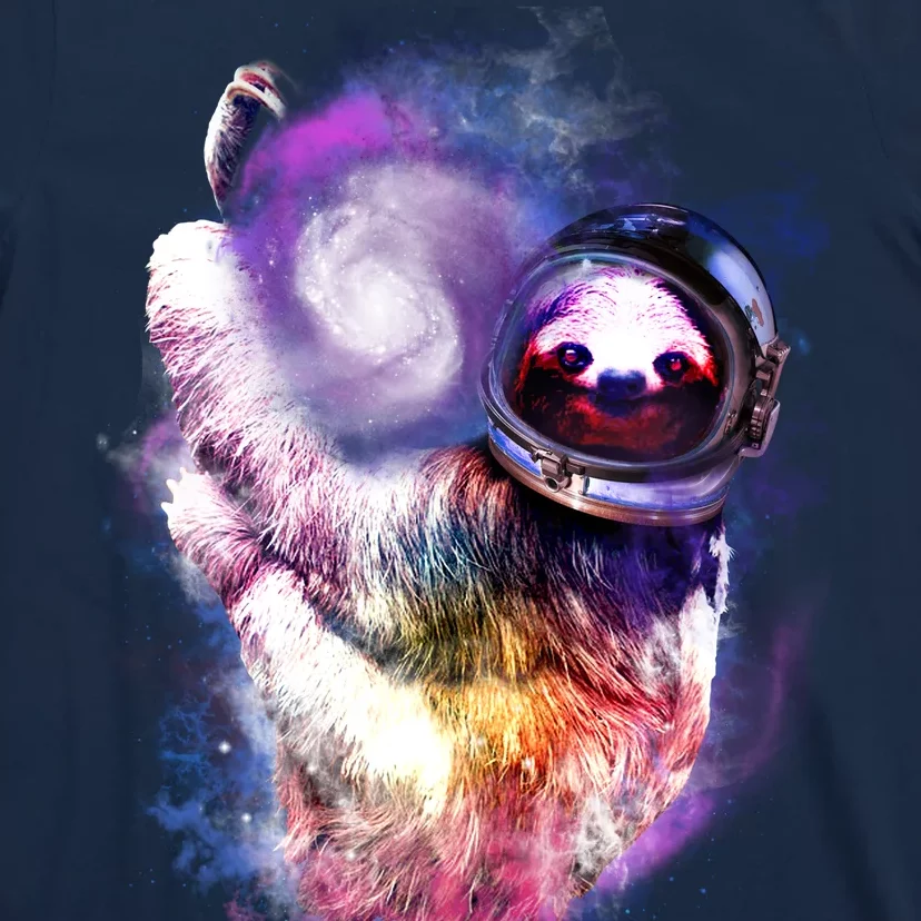 Astronaut Sloth Hanging In Space T-Shirt