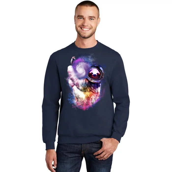 Astronaut Sloth Hanging In Space Tall Sweatshirt