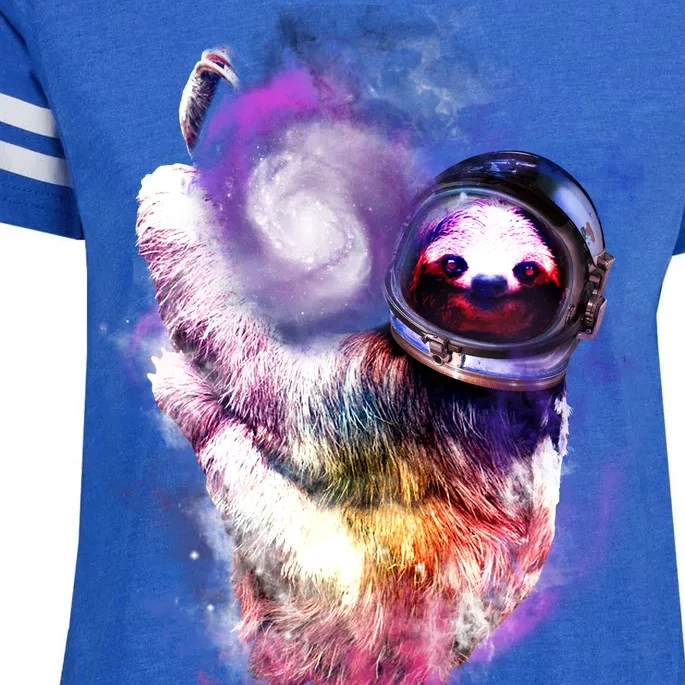 Astronaut Sloth Hanging In Space Enza Ladies Jersey Football T-Shirt