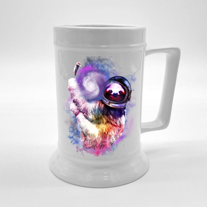 Astronaut Sloth Hanging In Space Front & Back Beer Stein