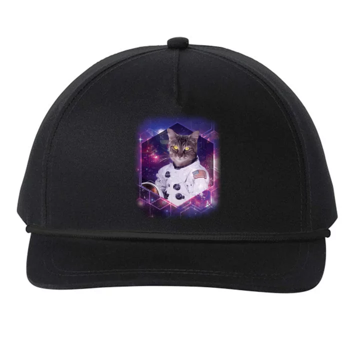 Astronaut Space Cat1 Snapback Five-Panel Rope Hat