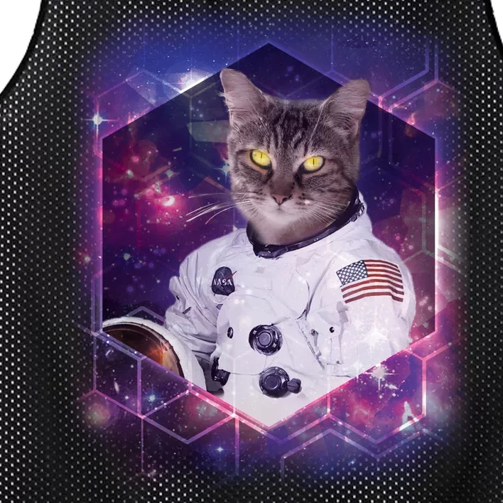 Astronaut Space Cat1 Mesh Reversible Basketball Jersey Tank