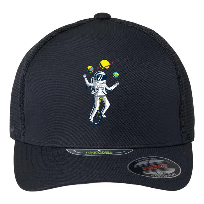 Astronaut Space Juggler Flexfit Unipanel Trucker Cap