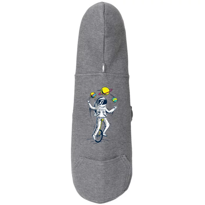 Astronaut Space Juggler Doggie 3-End Fleece Hoodie