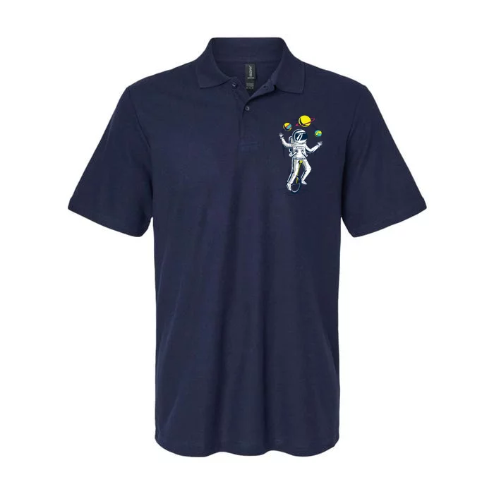 Astronaut Space Juggler Softstyle Adult Sport Polo