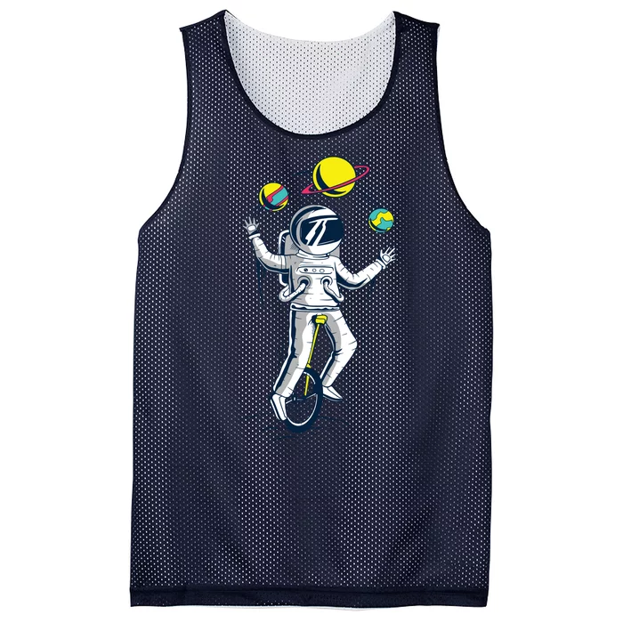 Astronaut Space Juggler Mesh Reversible Basketball Jersey Tank