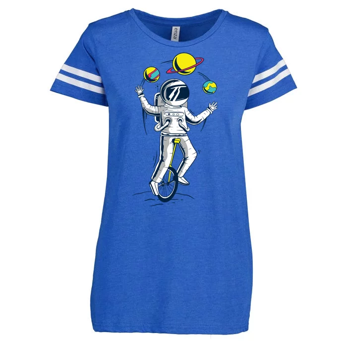 Astronaut Space Juggler Enza Ladies Jersey Football T-Shirt