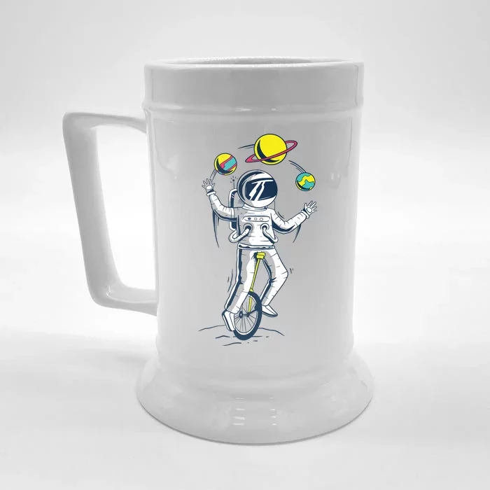 Astronaut Space Juggler Front & Back Beer Stein