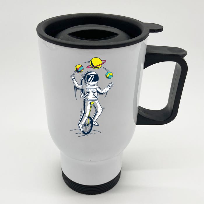 Astronaut Space Juggler Front & Back Stainless Steel Travel Mug